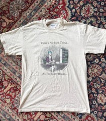 There’s No Such Thing…as Too many Books – Edward Gorey Ent Tshirt Med