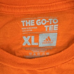 adidas The Go-To Tee Orange Graphic Crew Neck Short Sleeve T-Shirt Men XL