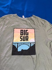 Big Sur California Graphic T-Shirt Sage Green Short Sleeve Men’s L