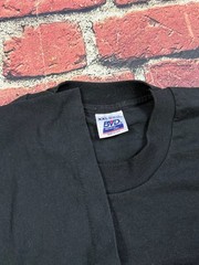 Vintage 90s BVD Blank Black Pocket T Shirt USA Single Stitch XXL Plain Tee