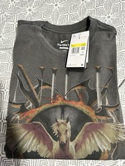 Nike The Nike Tee Men’s Gray Pegasus Graphic Crew Neck Tee Loose Fit S-Tall