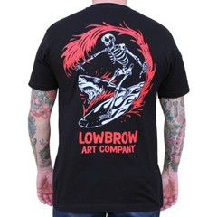 Lowbrow Art Bloody Skeleton Surfer Custom Adi Tattoo Tee Tshirt S-M-L-XL-2XL NWT