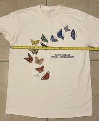 Vtg Butterfly Art AOP Shirt M Nature Wildlife Animal Grunge Vaporwave 90s Y2K