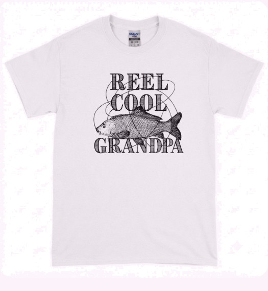 Reel Cool Dad Funny Fishing T-Shirt – Father’s Day Papa Grandpa Tee