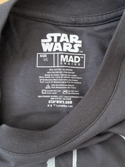 Star Wars Mad Engine Graphic Darth Vader Sleeveless T-shirt Dark Gray Small NWOT