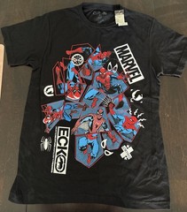 Marvel X Ecko Unltd Spider-Man T-Shirt Mens M Retro Vintage Comic Design 90s New