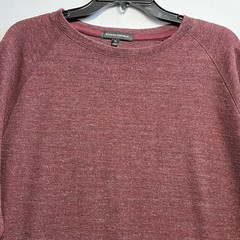 Banana Republic Men’s Thermal Shirt Size XL Crew Neck Long Sleeve Burgundy