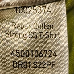 Ariat Rebar Cotton Strong Men T Shirt Safety Yellow Workwear Pocket Tee Raglan