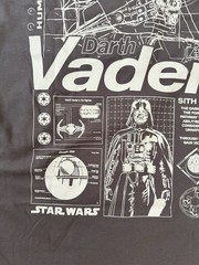 Star Wars Mad Engine Graphic Darth Vader Sleeveless T-shirt Dark Gray Small NWOT