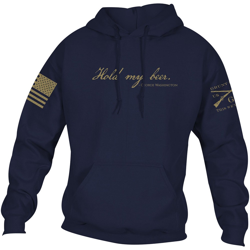 Grunt Style Hold My Beer Pullover Hoodie – Midnight Navy