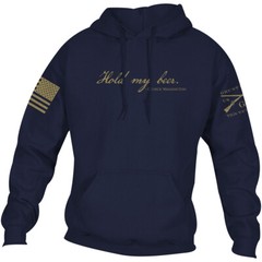 Grunt Style Hold My Beer Pullover Hoodie – Midnight Navy
