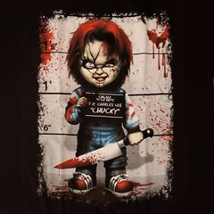 FREE SAME DAY SHIPPING Brand New CHUCKY CHILD’S PLAY Mugshot Shirt LARGE