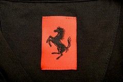 Scuderia Ferrari Men’s Lanyard Tape V-Neck Short Sleeve T-Shirt US 2XL IT 56