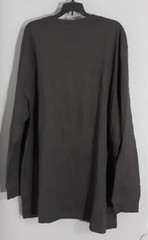 New-MEN’S HARBOR BAY LONG SLEEVE HENLEY BROWN SHIRT. STRAIGHT HEM.SZ 3XLT reg$40