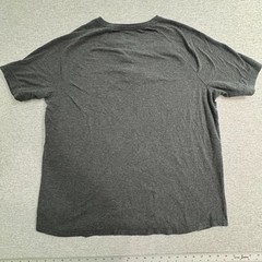 Mossimo Supply Co. Charcoal Heather Short Sleeve Henley Shirt Men Size XL