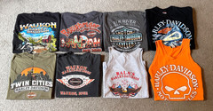 Harley Davidson Motorcycles Graphic Biker T-Shirts Bulk Lot of 8 – Size Medium