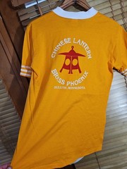 True Vintage 70s 80s Chinese Lantern Brass Phoenix Nightclub Promo Tee T Shirt S
