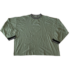 Asos Design Long Sleeve T Shirt Mens Size 2XL Green Stretch Crew Neck