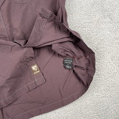 Kuhl Outdoors Button Up Pocket Adventure Shirt Micro Plaid Nylon Medium Maroon