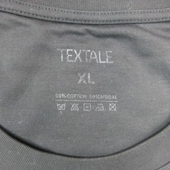 TexTale Shirt Mens XL Black Soft Cotton Modal Crewneck Tagless Basic Tee NWOT