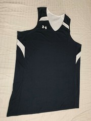 UNDER ARMOUR MENS ATHLETIC SLEEVELESS REVERSIBLE BASKETBALL JERSEY SHIRT SIZE L