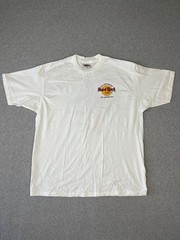 Vintage Hard Rock Cafe Shirt Mens XL White 25th Anniversary London Made USA