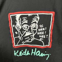 Uniqlo Keith Haring Shirt Mens XL Black NYC Pop Icons Pocket Graphic Tee