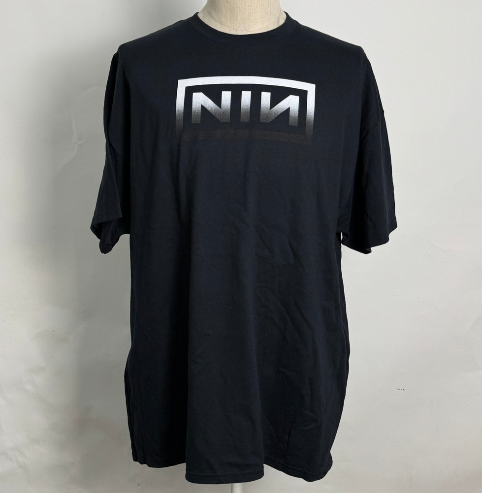 Nine Inch Nails Men’s T-Shirt Ombre Logo Black Size 3XL NEW NIN