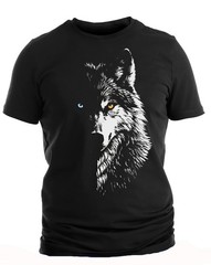 3D Wolf T Shirt Graphic Tee Animal Print Streetwear Cotton Shirt