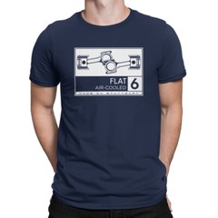 Flat 6 Air Cooled, Boxer Engine T-Shirt, Flat Six TShirt, Flat 6 Shirt
