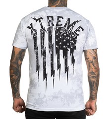 Xtreme Couture By Affliction Men’s T-shirt Blazing Roadway Skull S-5XL