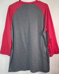 District Perfect Tri T-Shirt Men 3/4 Sleeve Raglan Baseball Superman “S” Logo XL