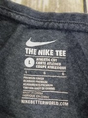 Nike Football Club FC T-shirt Mens Size L Gray Short Sleeves Graphic Athletic
