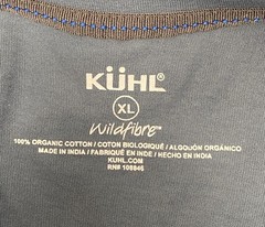 Kuhl Wildfibre Organic Cotton T Shirt Men’s Size XL Blue Short Sleeve Logo