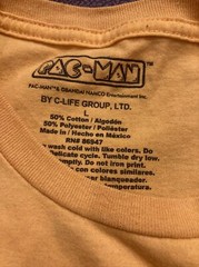 Pac-Man by C-Life Group Graphic Print Yellow Tee Bandai Namco Size L