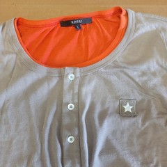$800+ Gucci Double-Layer Long-Sleeve Men’s Star T-Shirt Made in Italy New PICS!