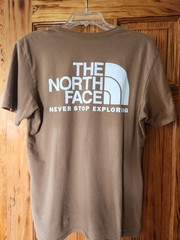 The North Face Men’s S Brown Short Sleeve Crew Neck Graphic Logo T-Shirt