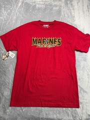 7.62 Design T Shirt Mens Large Red Cotton United States Marines First To Fight