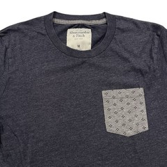 Abercrombie & Fitch Chest Pocket Blue Tee Size M (Retail $35)