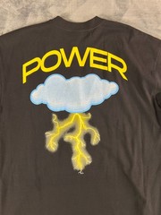 Y2K Adapt Power Graphic T-Shirt Shaka Wear Size Large Black Streetwear Tee