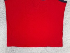Tommy Hilfiger Jeans Shirt Adult Large Red Tank Sleeveless Scoop Nec Cotton READ