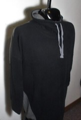 CUDDL DUDS Black Warm Fleecewear Cowl Neck Sweatshirt Size L