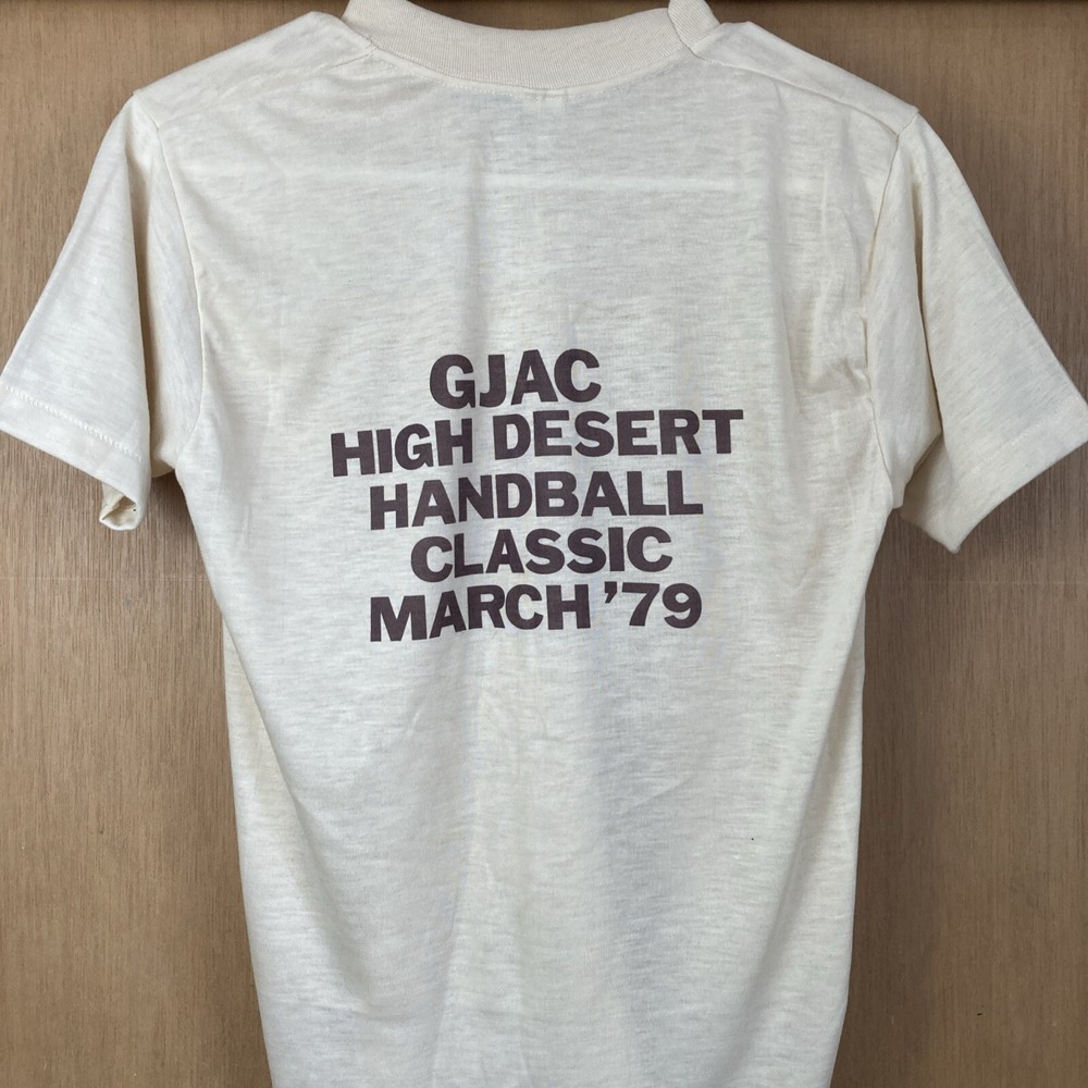 Vintage Medium 1970s Mayo Spruce T Shirt Colorado High Desert Handball 1979