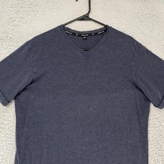 Public Rec Shirt Mens Medium Blue V-Neck Pima Cotton Gym Everyday Soft Tee Top