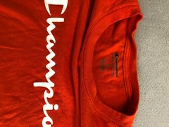 Champion Shirt Men’s Medium Classic Bright Orange Cotton Active Tee