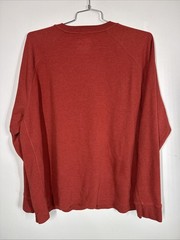 Duluth Trading Co Burly Thermal Shirt Standard Fit Untucked Length Mens 3XL Rust