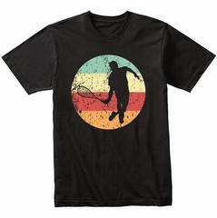 Squash Shirt – Retro Squash Player Icon T-Shirt – Retro Colors