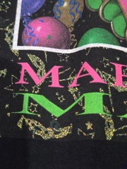 Vintage 90s 1999 New Orleans Masks Tshirt Andrea Mistretta medium Mardi Gras vtg