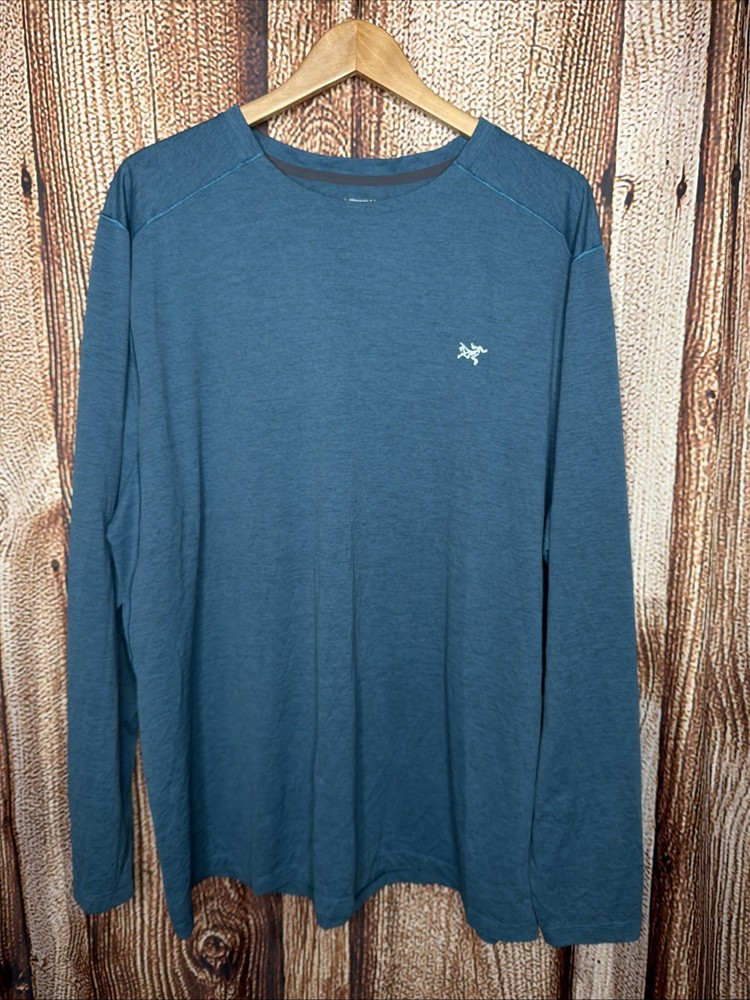 Arcteryx Shirt Mens XXL Teal Performance Base Layer Active Hiking Lightweight