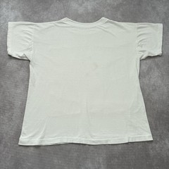 Vintage 90s Picasso Art Shirt Mens L White Cubist Graphic Tee Applique Patch